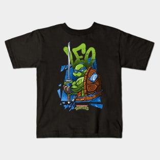 Teenage Mutant Ninja Turtle Leo - Graffiti Style Kids T-Shirt